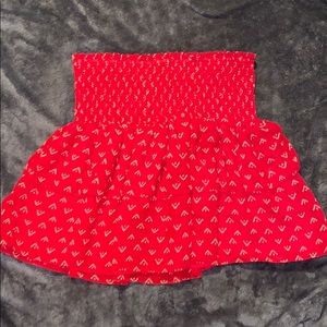 NWOT red forever 21 skirt